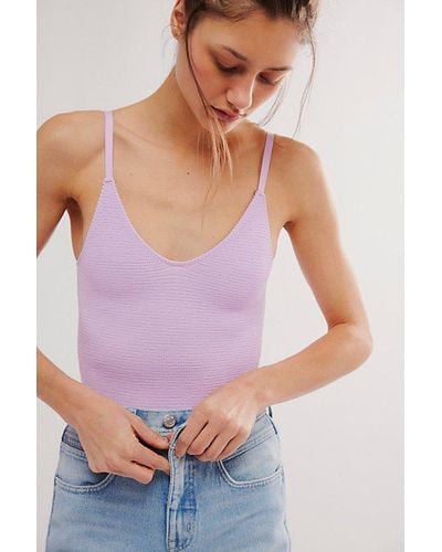 Intimately By Free People The Rib I Reach For Bodysuit - Purple