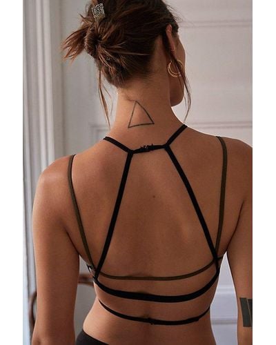Free People Under It All High Neck Bra - Brown