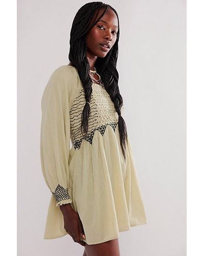 Free People What A Feeling Tunic - Natural