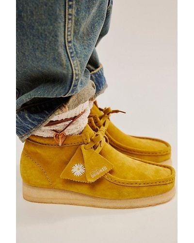 Clarks Wallabee Boots - Yellow