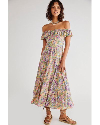 Spell Dolly Off-shoulder Dress - Multicolour