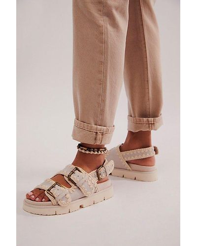 Free People Mou Lovecraft Footbed Sandals - Pink