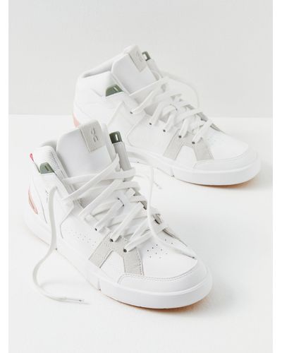 Free People The Roger Clubhouse Mid Sneakers - White