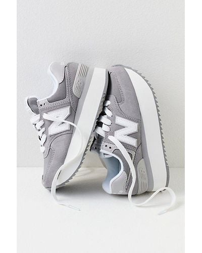 Free People New Balance 574+ Sneakers - Gray