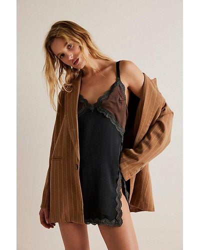 Intimately By Free People On The Rise Mini Slip - Brown