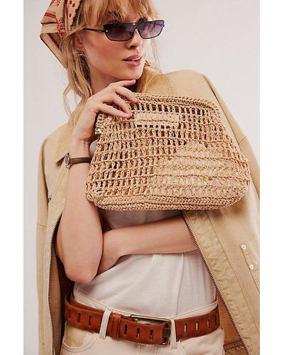 Free People Sand Bound Clutch - Brown