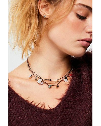 Free People Kinsley Layered Necklace - Black