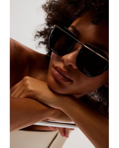 Free People Set The Bar Aviators At In G15 - Brown