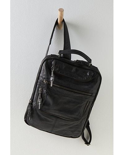 Free People East End Leather Backpack - Black