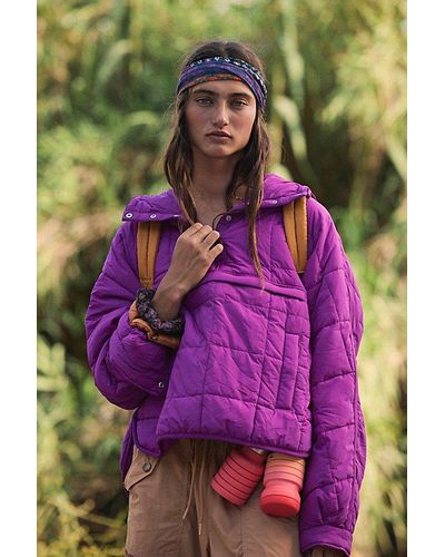Fp Movement Pippa Packable Pullover Puffer - Purple
