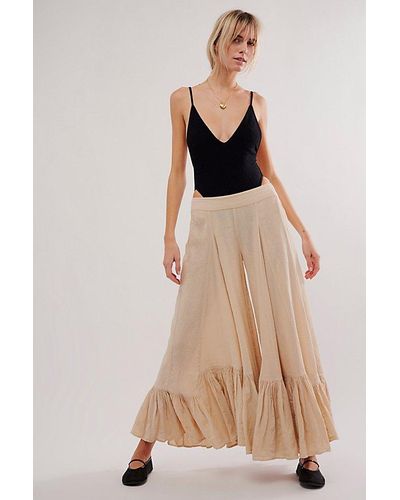 Free People Summer Kiss Godet Trousers - Natural