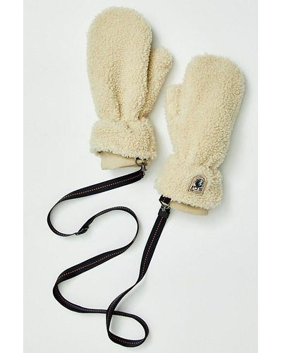 Parajumpers Power Mittens At Free People In Tapioca, Size: Small - White
