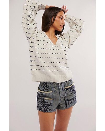 Free People Flower In My Pocket Shorts - Multicolour