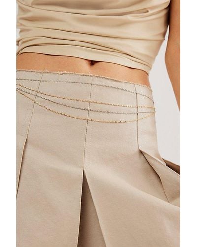 Free People The New Classic Belly Chain - Natural