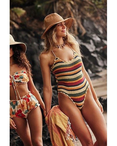 Free People SAME Los Angeles The Betty One-Piece Swimsuit Black Sz