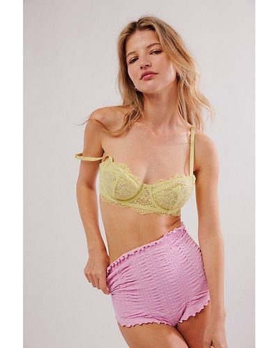 Free People Chloe Ruched Shortie - Pink