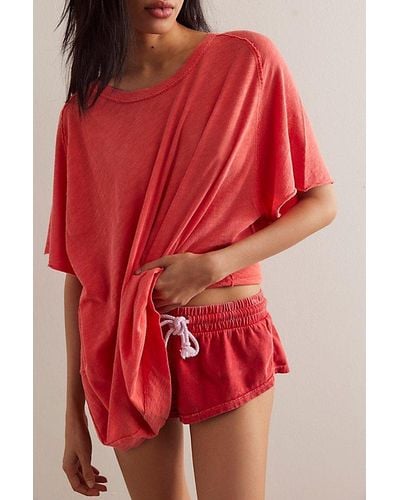 Free People We The Free Rudy Tee - Red