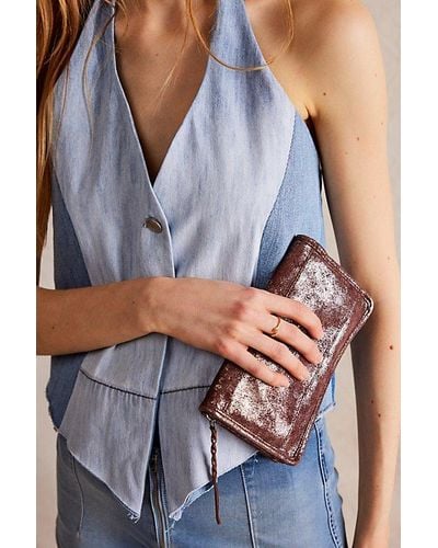 Free People We The Free League Pyrite Wallet - Brown