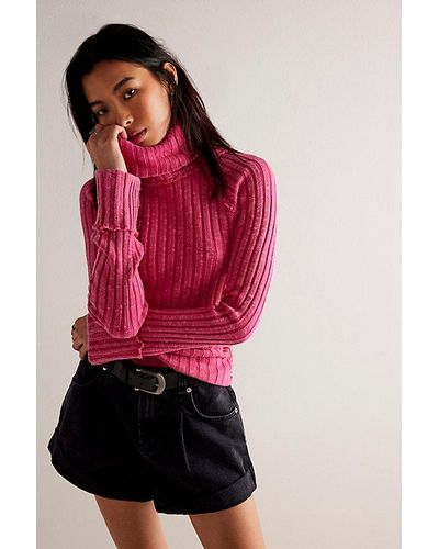 Free People We The Free Just You Turtleneck - Red