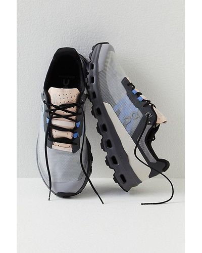 On Shoes Cloudvista Sneakers At Free People In Alloy/black, Size: Us 7 - Gray