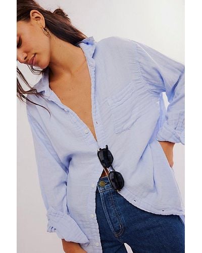 CP Shades Marella Double Cloth Buttondown Shirt - Blue