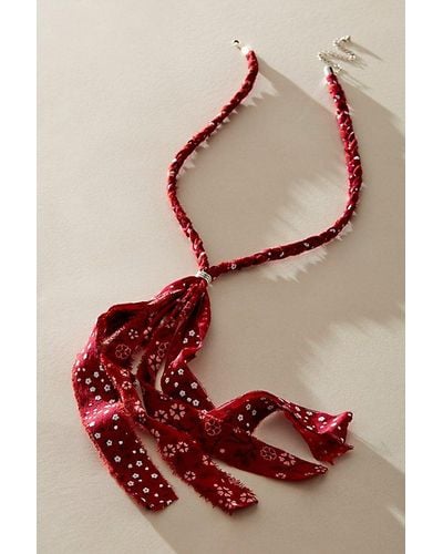 Free People Ayu Strand Necklace - Red