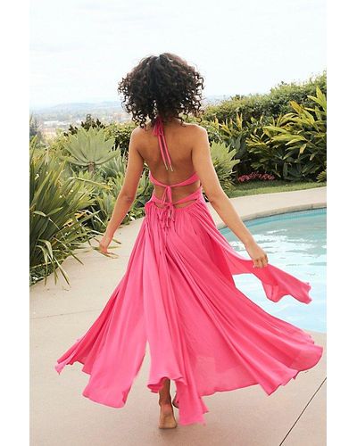 Free People Lille Maxi Dress - Pink