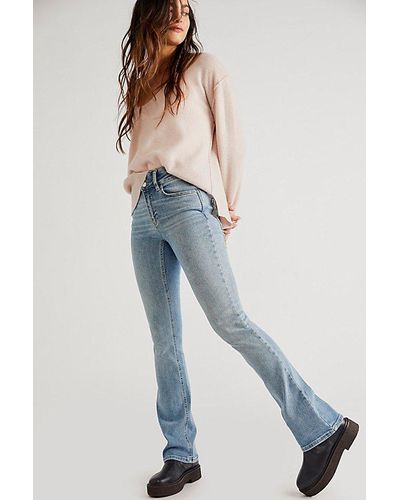 Free People We The Free Shayla Skinny Flare Jeans - Blue