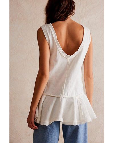 Free People Lost Tides Tunic - White