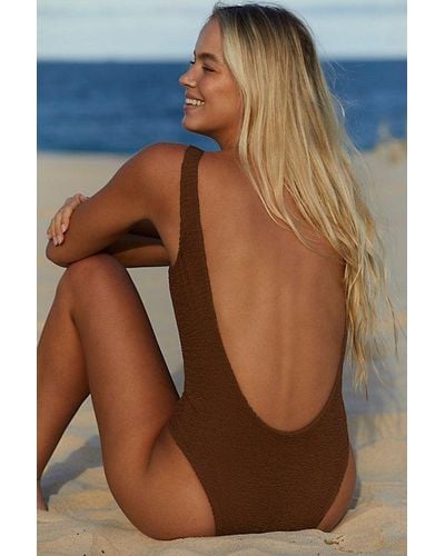 It's Now Cool The Backless One Piece Swimsuit - Blue
