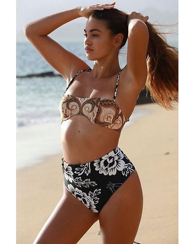 Agua Bendita Margery Bikini Top At Free People, Size: Small - Green