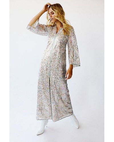 Free People Sequin Maxi Dress - Multicolour