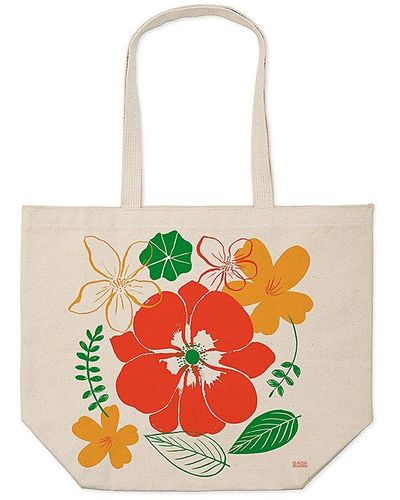Free People Claudia Pearson Mayflowers Market Tote - White