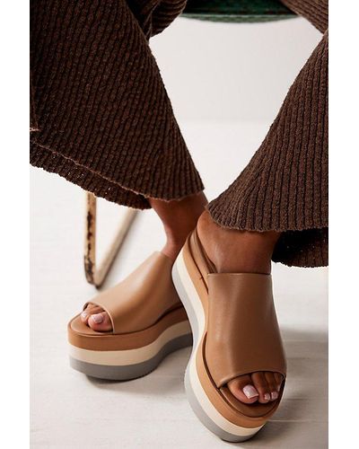 Paloma Barceló High Standards Flatform Sandals - Black