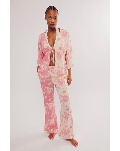 Free People Emily Pajama Set - Pink