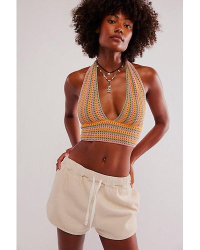Intimately By Free People Striped Knit Tie-back Bra Top - Multicolour