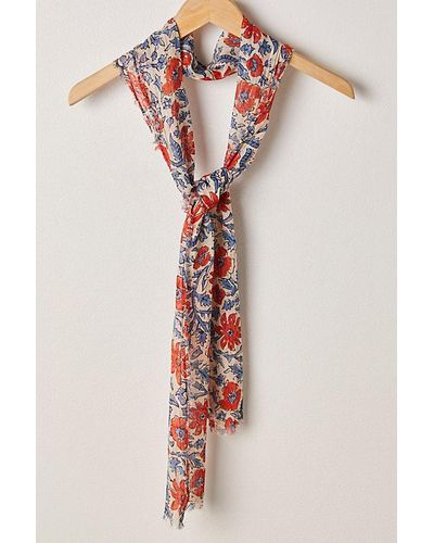 Free People Crinkle Cotton Scarf - White