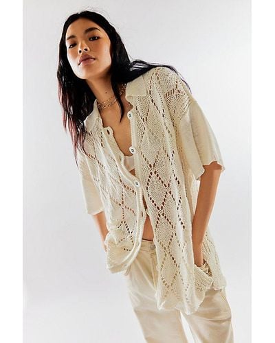Free People All Love Club Shirt - Natural