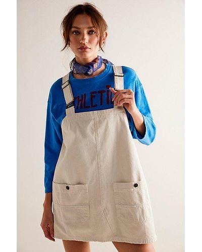 Free People We The Free Overall Smock Mini Top - Blue