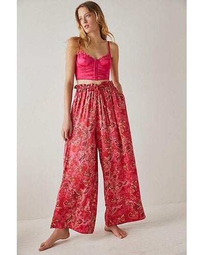 Intimately By Free People Goddess Lounge Trousers - Red
