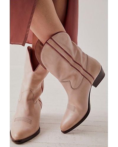 Free People Borderline Western Boots - Natural