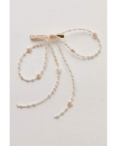 Free People Pretty In Pearls Exaggerated Bow - Natural