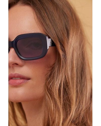 Free People Dig Deeper Square Sunnies - Blue