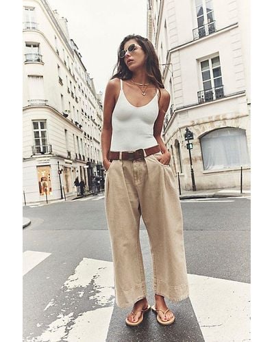 Free People Sweet Talk Chino Trousers - Natural