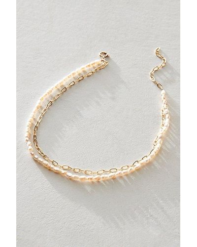 Kozakh Lamera Anklet At Free People In Pearl - Multicolor