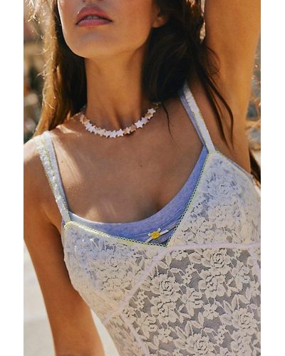 Free People Shell Star Short Necklace - White