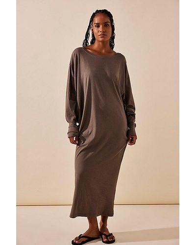 Free People Lifestyle Maxi Dress - Natural