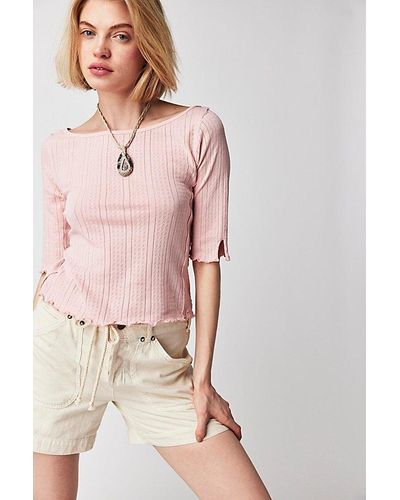 Free People We The Free Sweet And Salty Tee - Pink