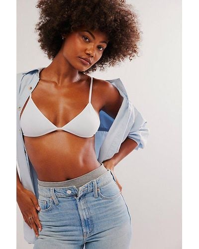 Intimately By Free People Tori Triangle Bralette - Blue