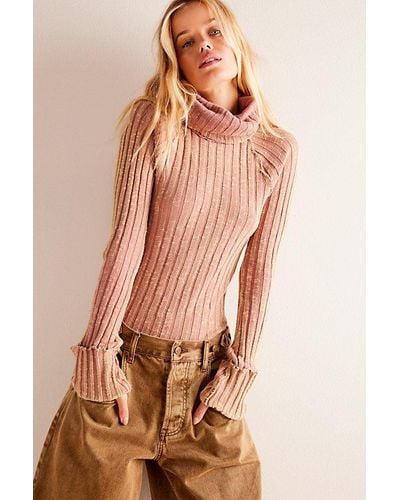 Free People We The Free Just You Turtleneck - Brown